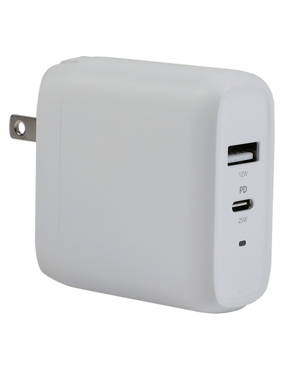 Cargador pared de 37 W USB tipo A y USB tipo C Cargador pared de 37 W USB tipo A y USB tipo C