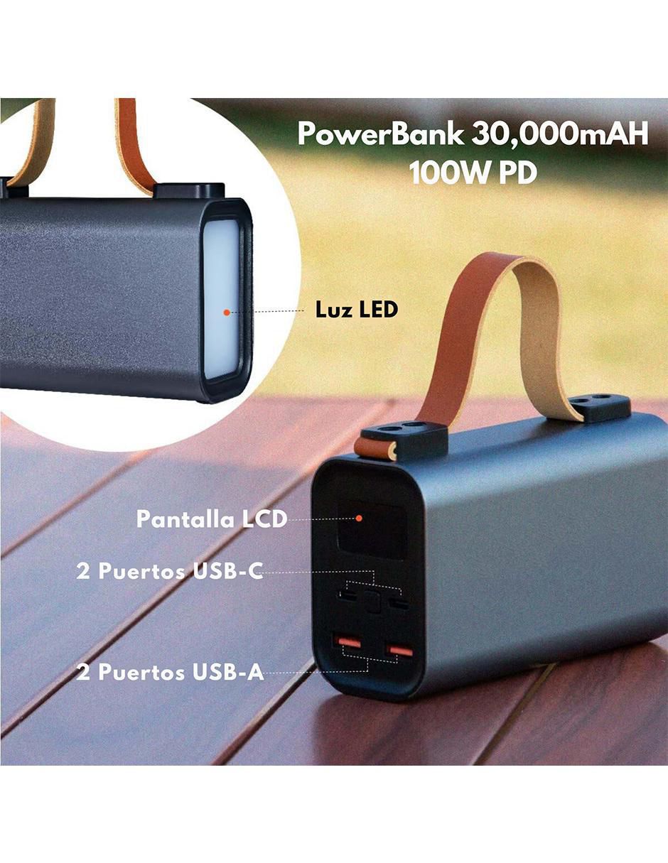 Batería portátil 30000 mAh PowerBank 100w 3