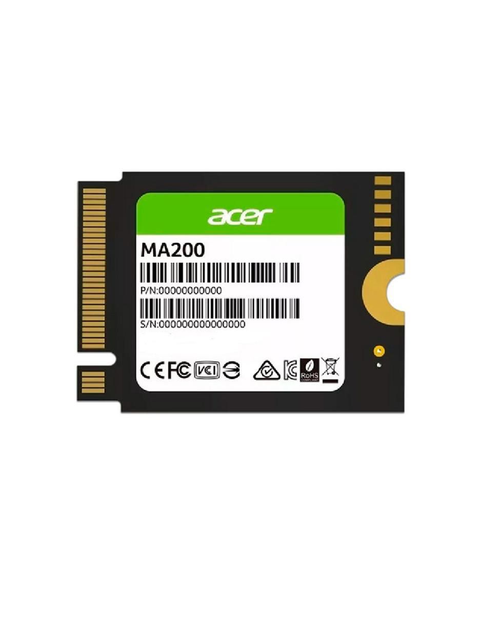 Unidad SSD Acer capacidad 512 GB