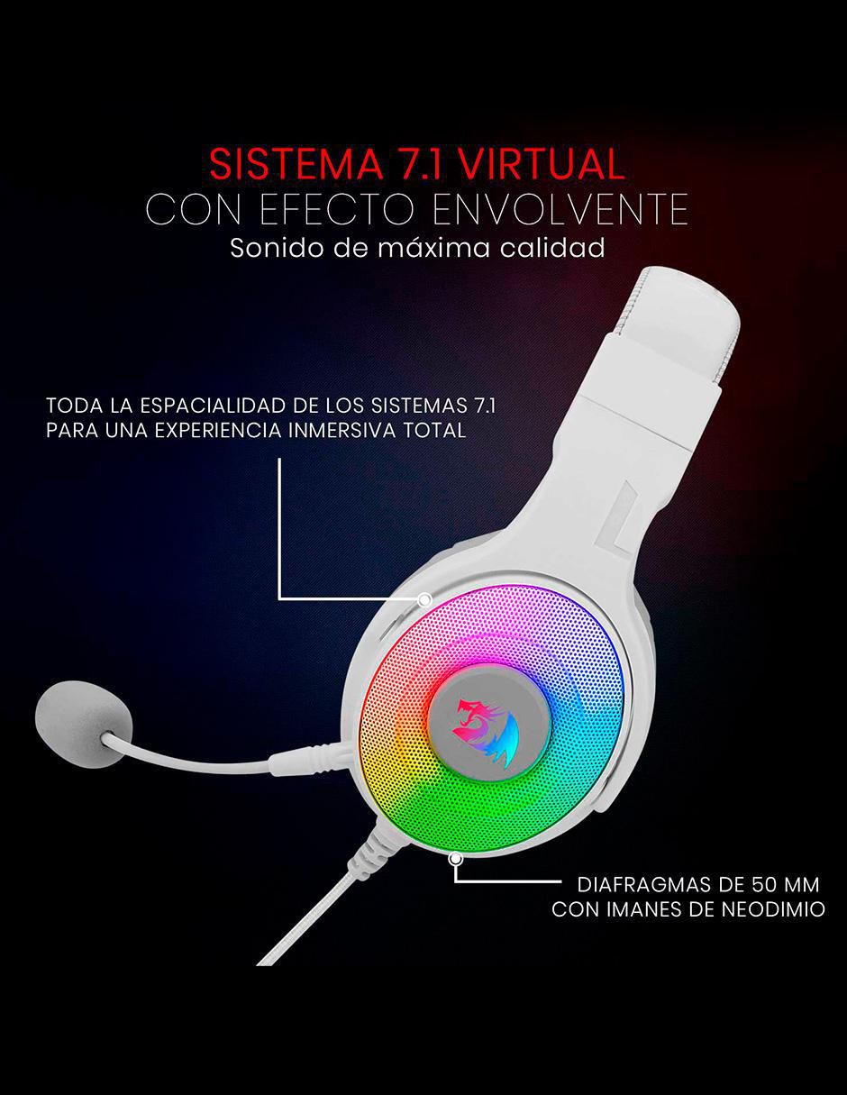 Audífonos gamer H350W-Rgb 4