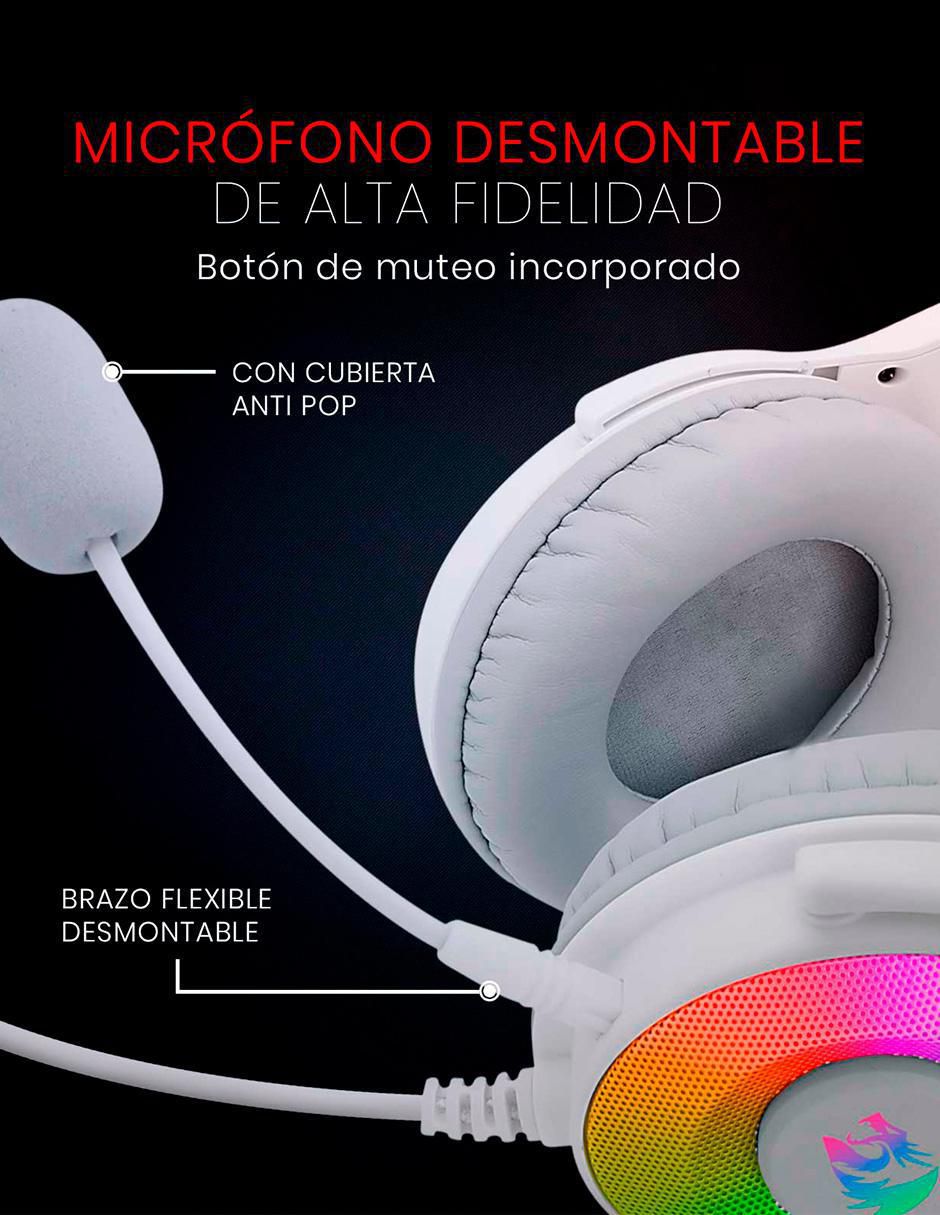 Audífonos gamer H350W-Rgb 5