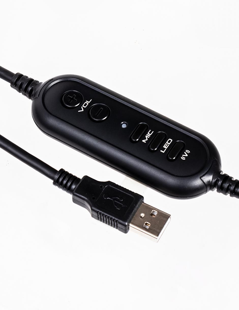 Audífonos Gamer Over-Ear STF alámbricos con cancelación de ruido