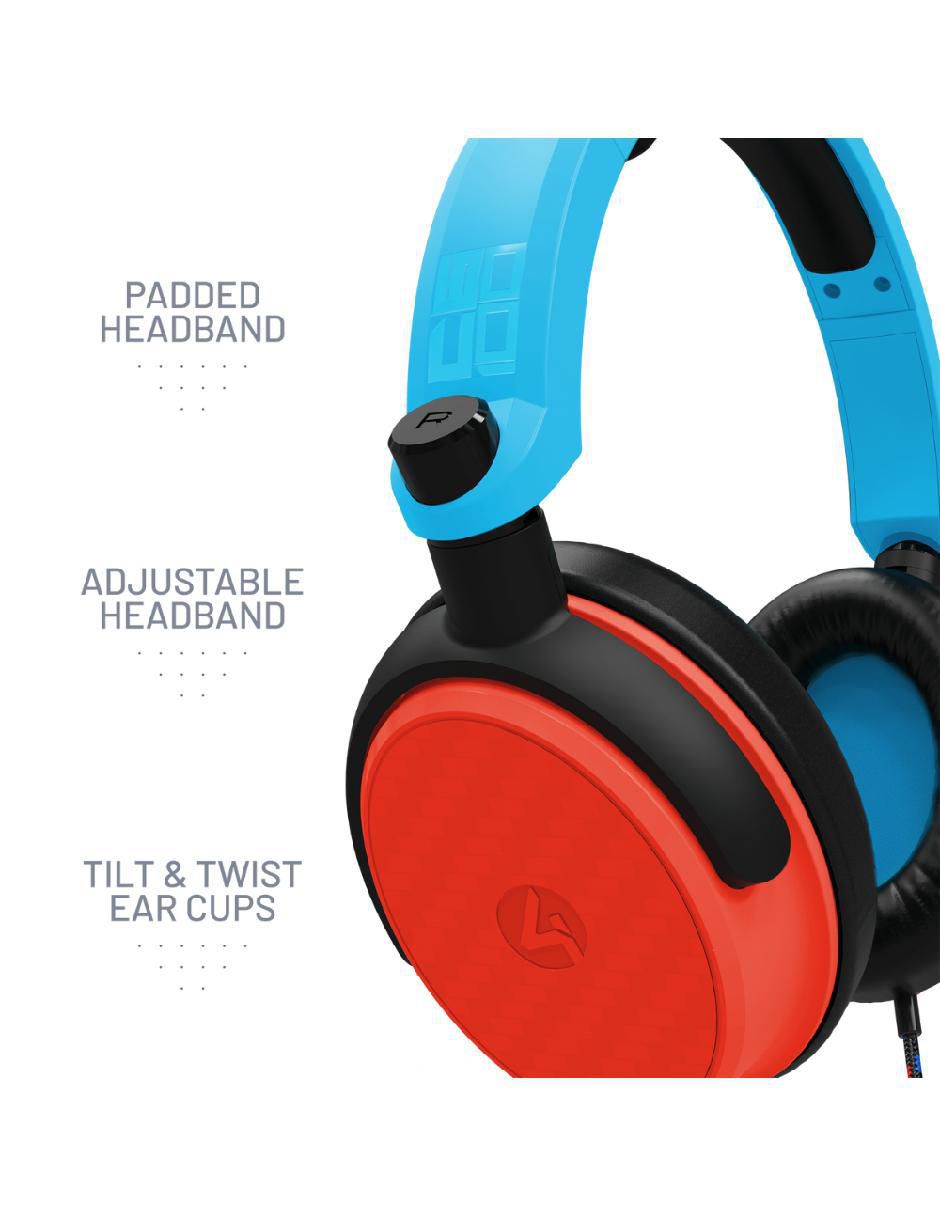 Audífonos gamer C6-100Blu-Red-4G 4