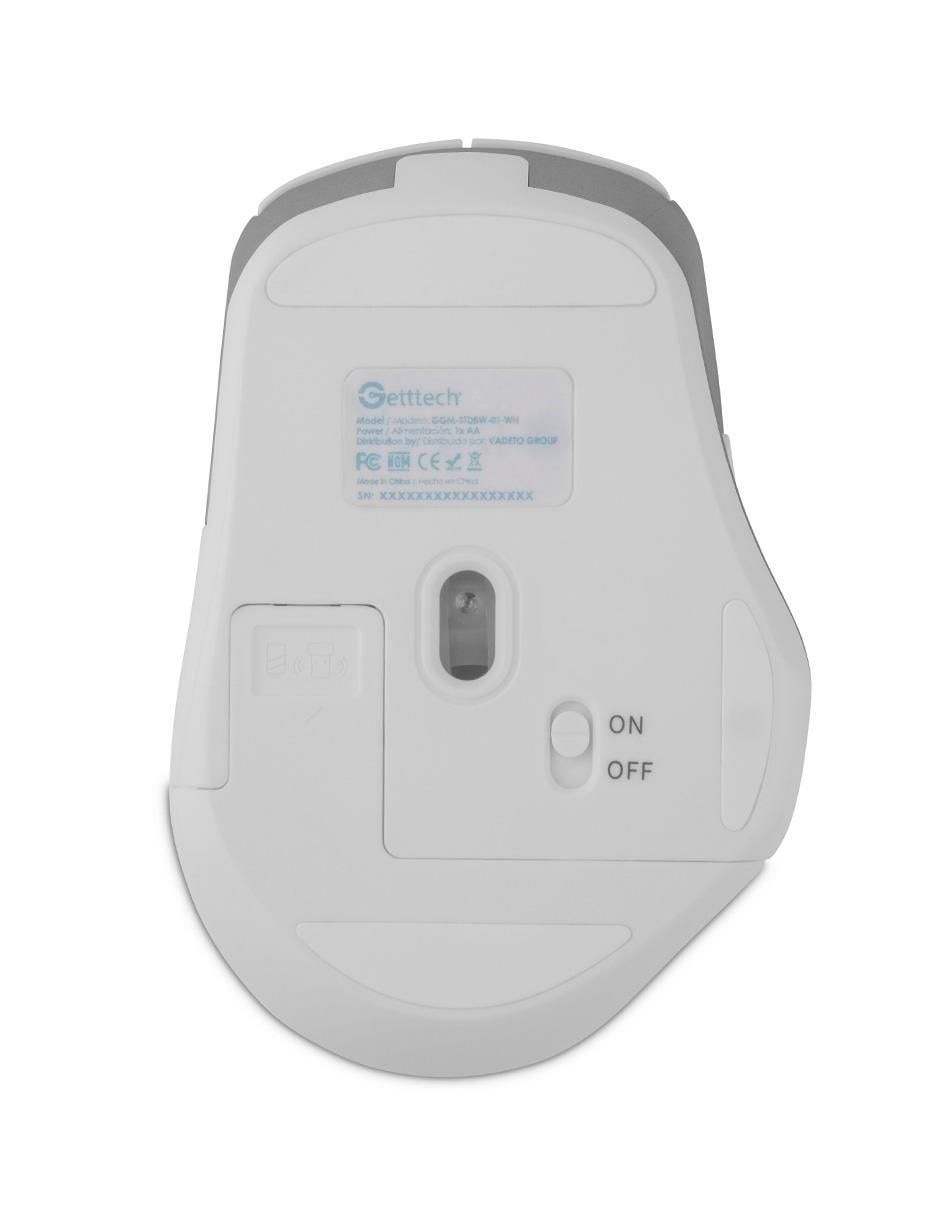 Mouse Gamer Inalámbrico GGMSTDBW01WH6 4