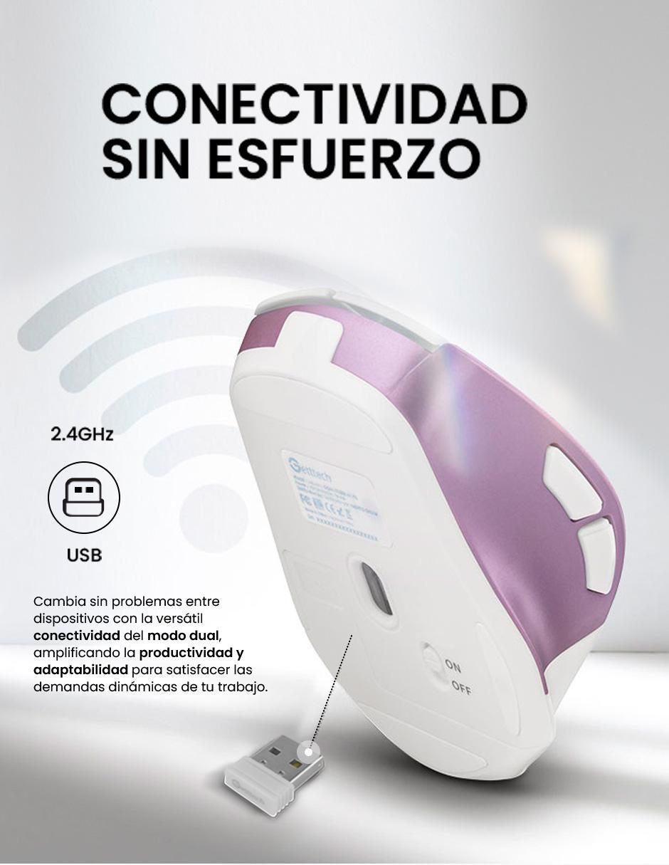 Mouse Gamer Inalámbrico ggm-stdbw-01-pk_6d 6