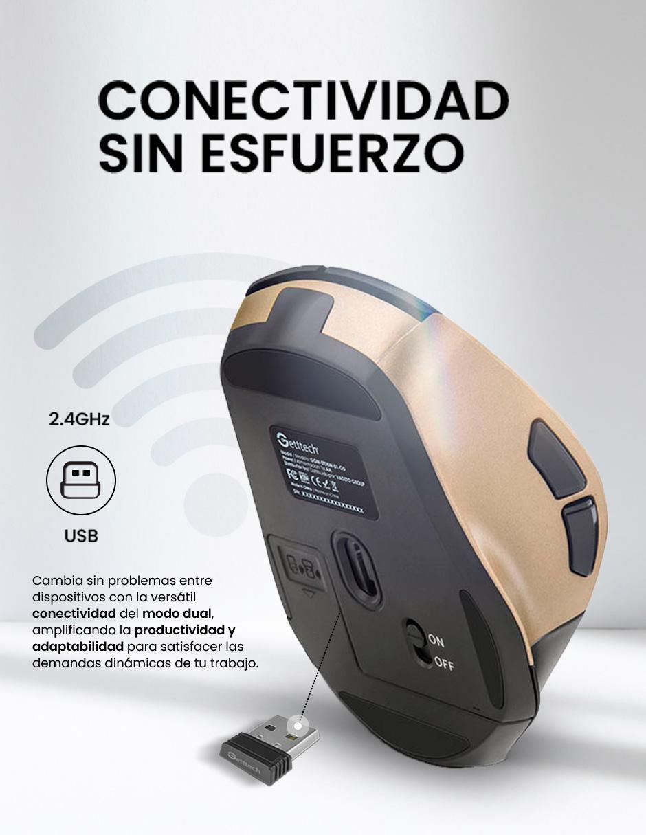 Mouse Gamer Inalámbrico Getttech ggm-stdbw-01-gd_6d