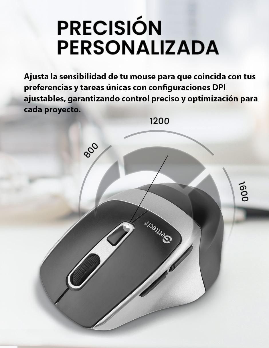 Mouse Gamer Inalámbrico Getttech ggm-stdbw-01-sl_6d