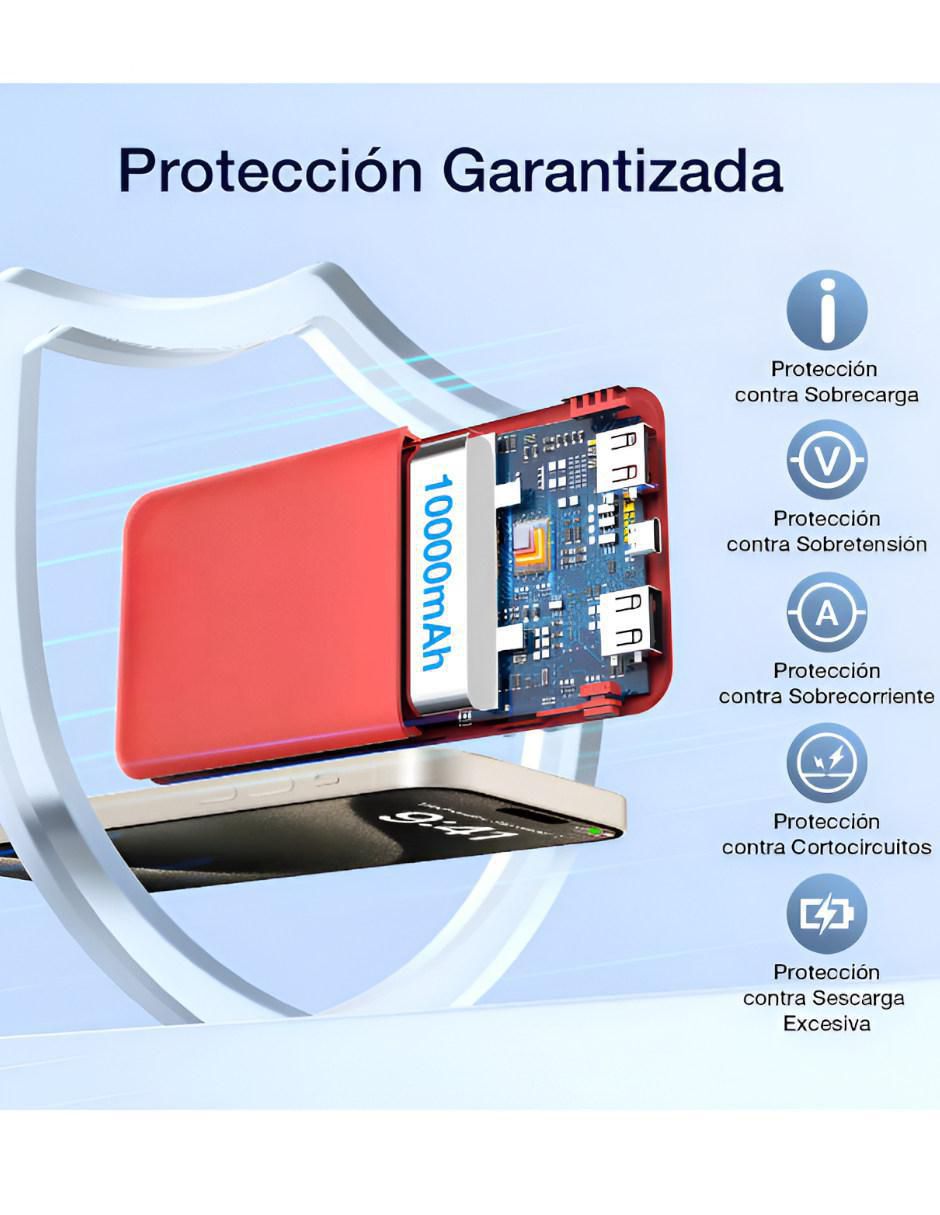 Batería portátil WÜND 10000 mAh ANR923