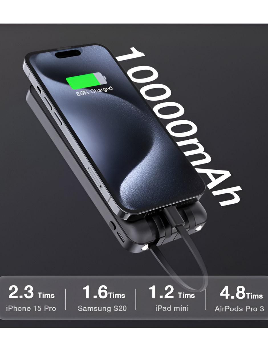 Batería portátil WÜND 10000 mAh ANR932