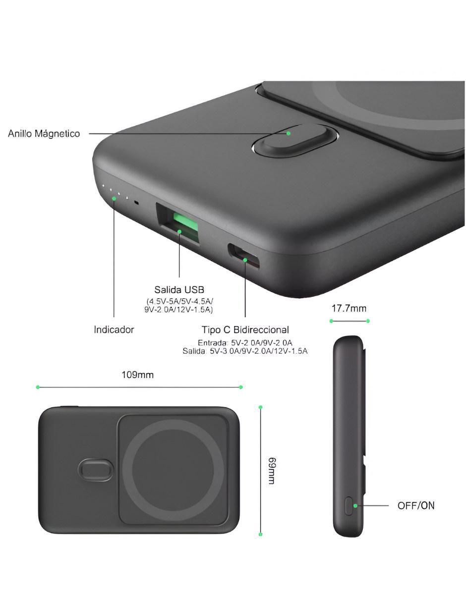 Batería portátil WÜND 10000 mAh ANR934
