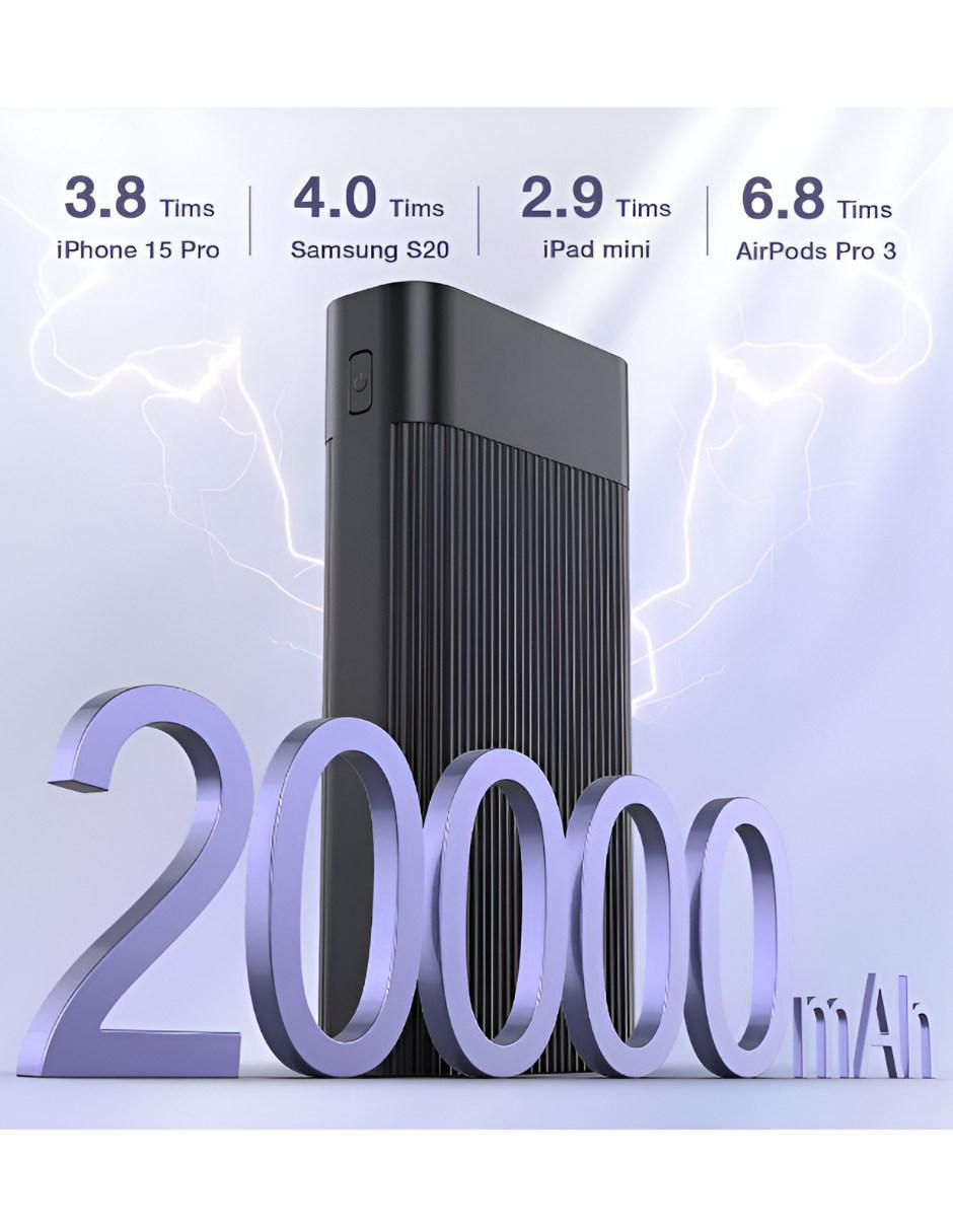 Batería portátil WÜND 20000 mAh ANR935