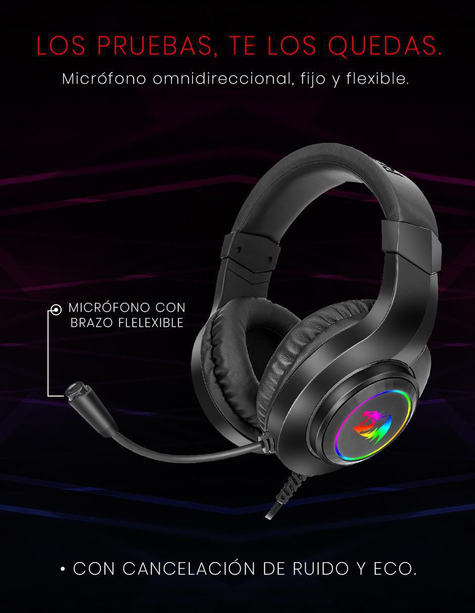 Audífonos gamer alámbricos Hylas Rgb 4