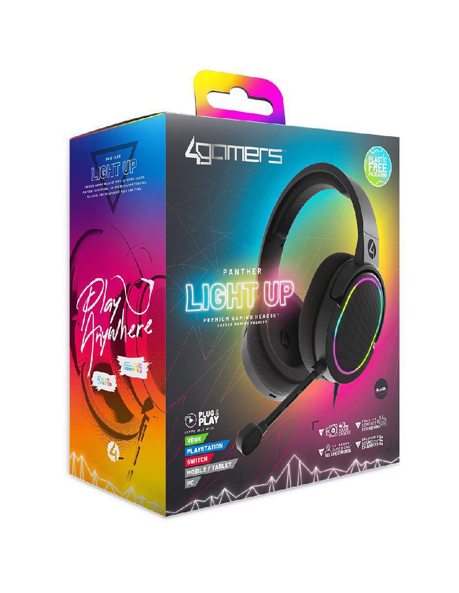 Audífonos gamer alámbricos Xp-Panther-Led-4G 2