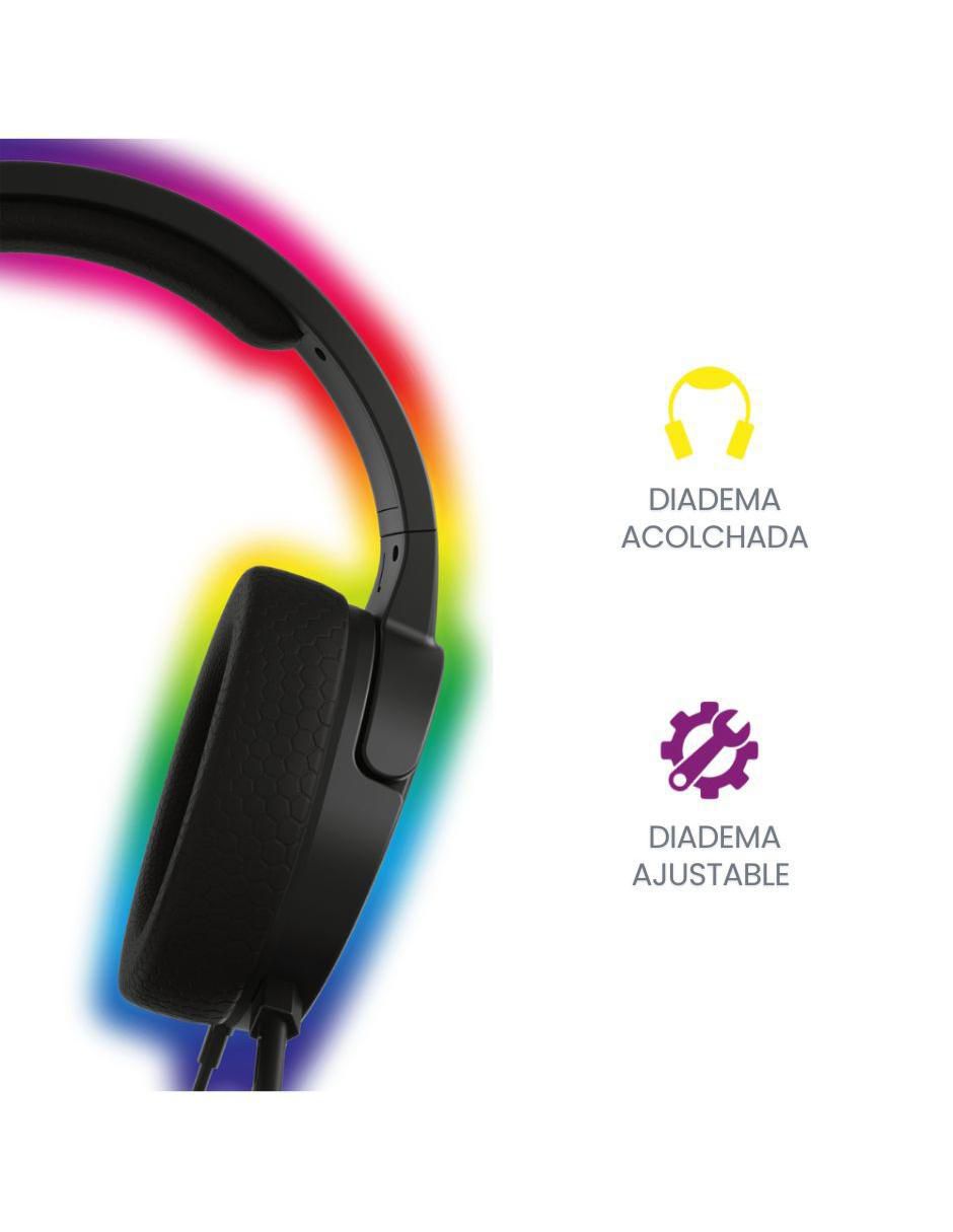 Audífonos gamer alámbricos Xp-Panther-Led-4G 6