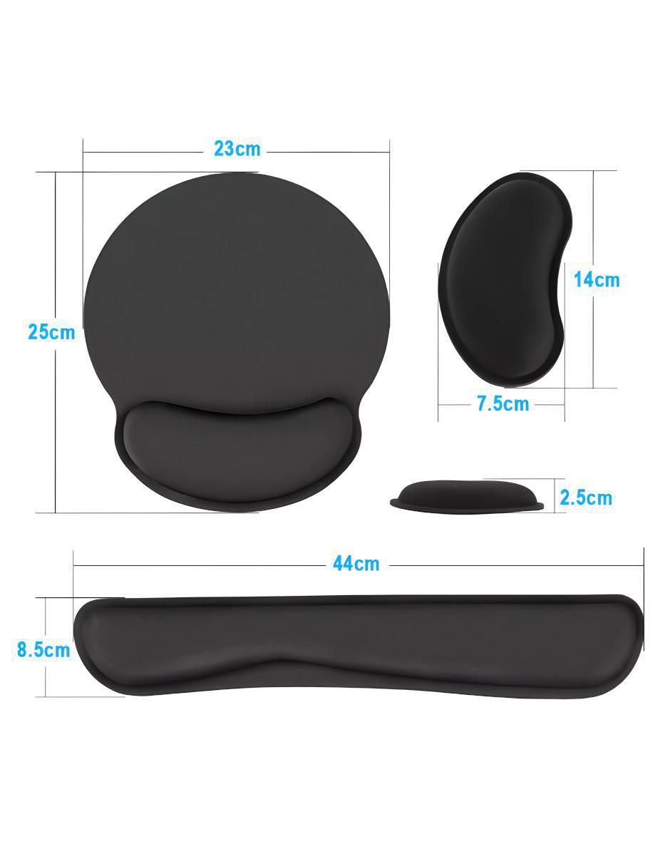 Mouse pad Wünd con apoyo para muñeca y antideslizante