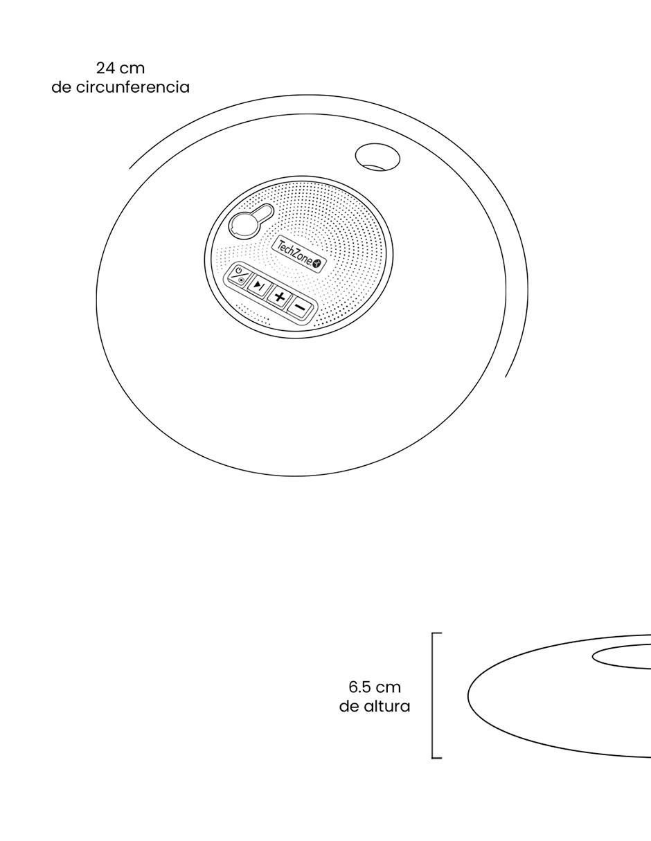 Bocina portátil TZAUBOB01 bluetooth 9