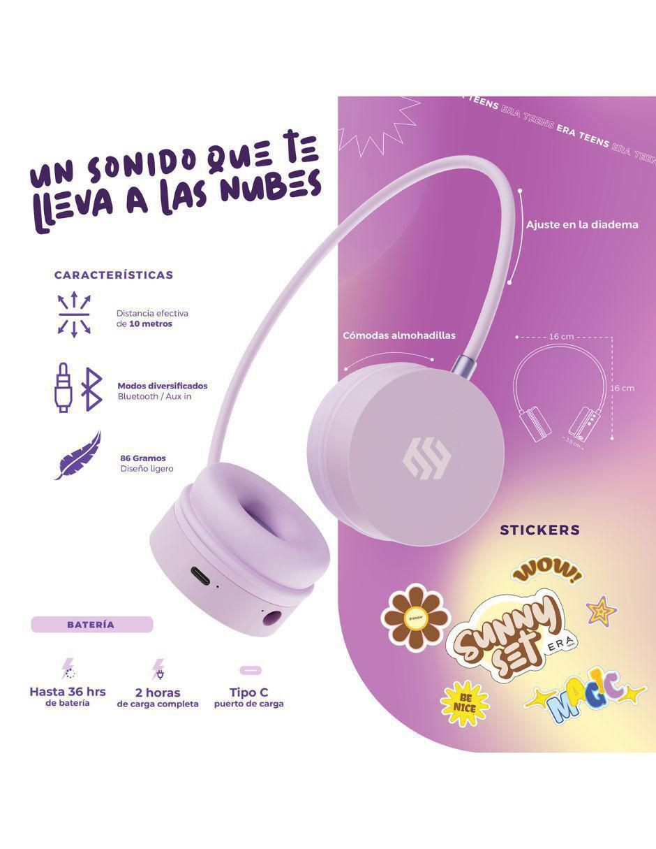 Audífonos On-Ear Beyound Sunnyset alámbricos e inalámbricos 3