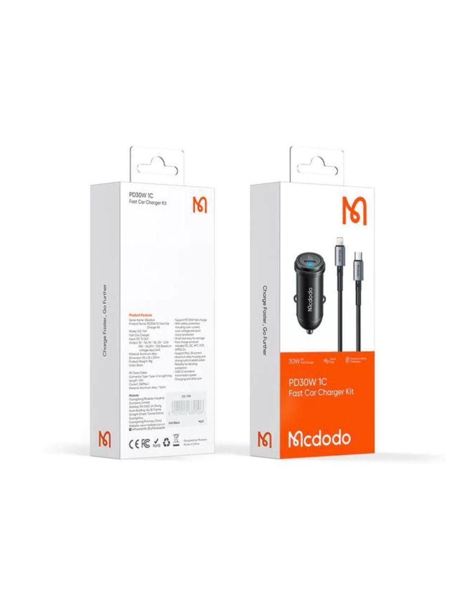 Cargador auto Mcdodo USB tipo C
