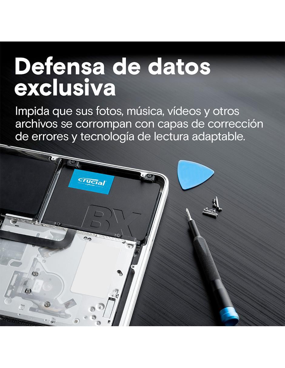 Unidad SSD Crucial capacidad 500 GB