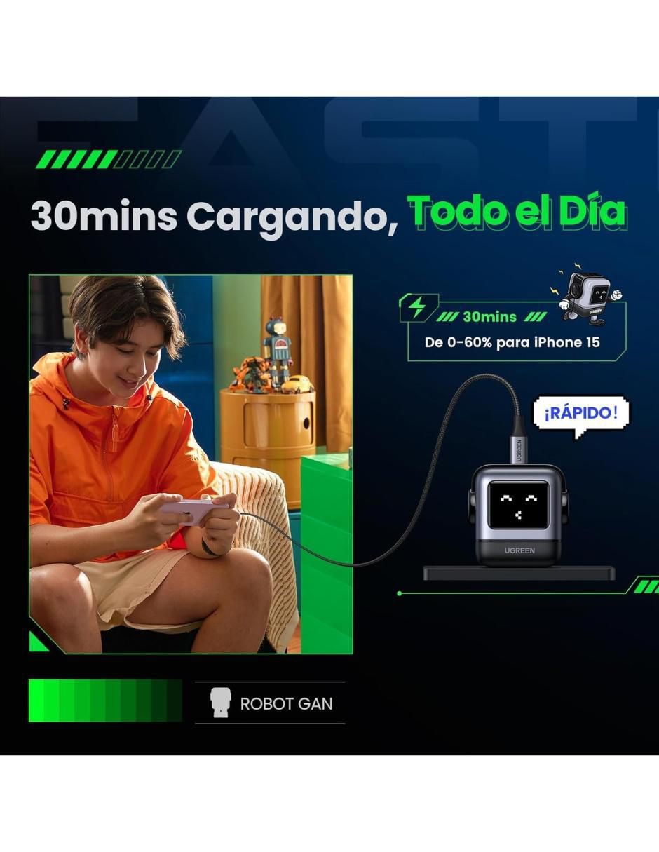 Cargador pared USB tipo C 7