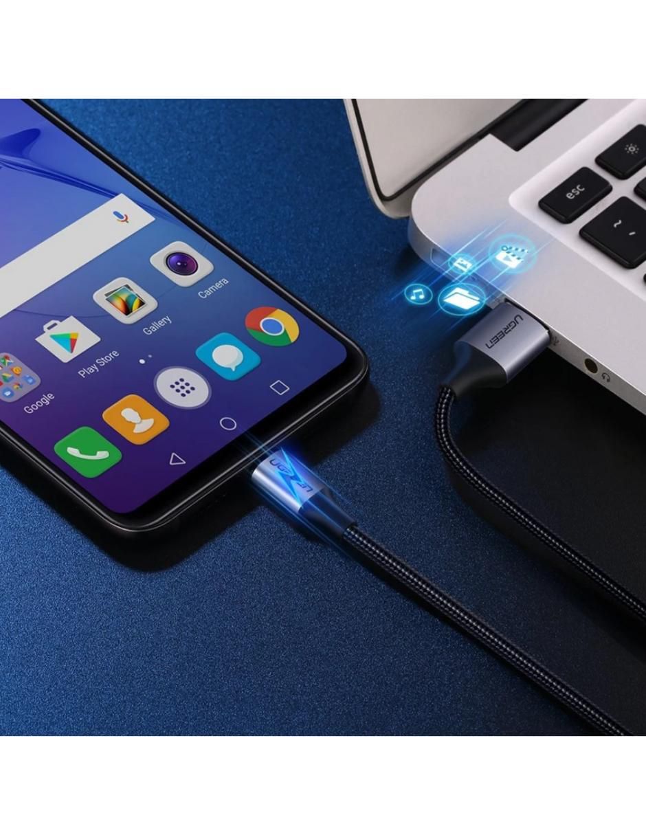 Cable micro USB a tipo USB A de 1 m