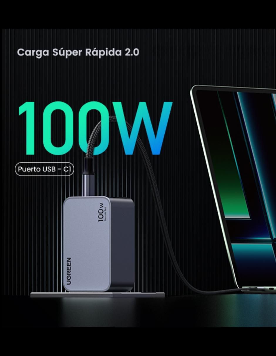 Cargador pared Ugreen USB + USB tipo C