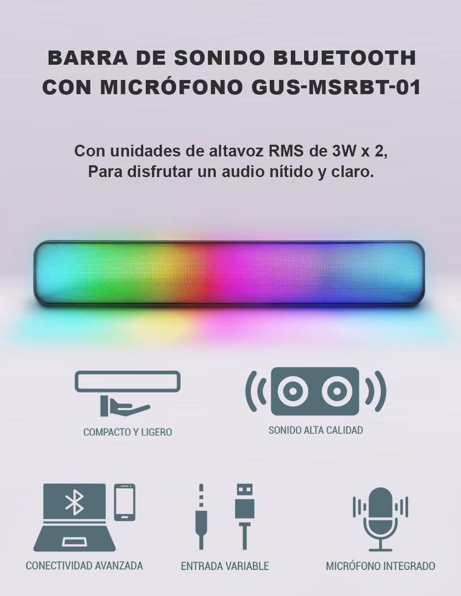 Bocina gaming GUS-MSRBT-01 bluetooth