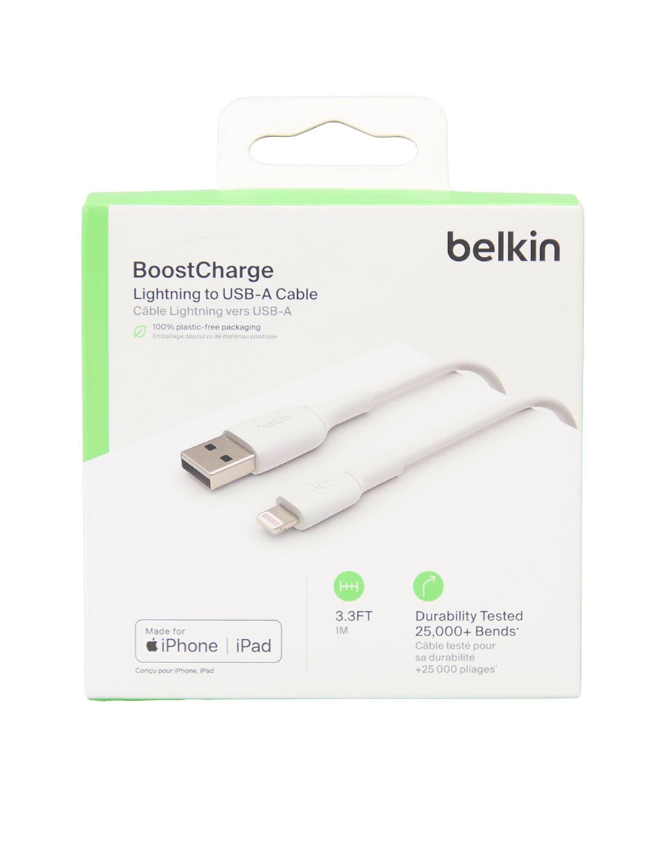 Cable USB A a tipo Lightning de 1 M 1
