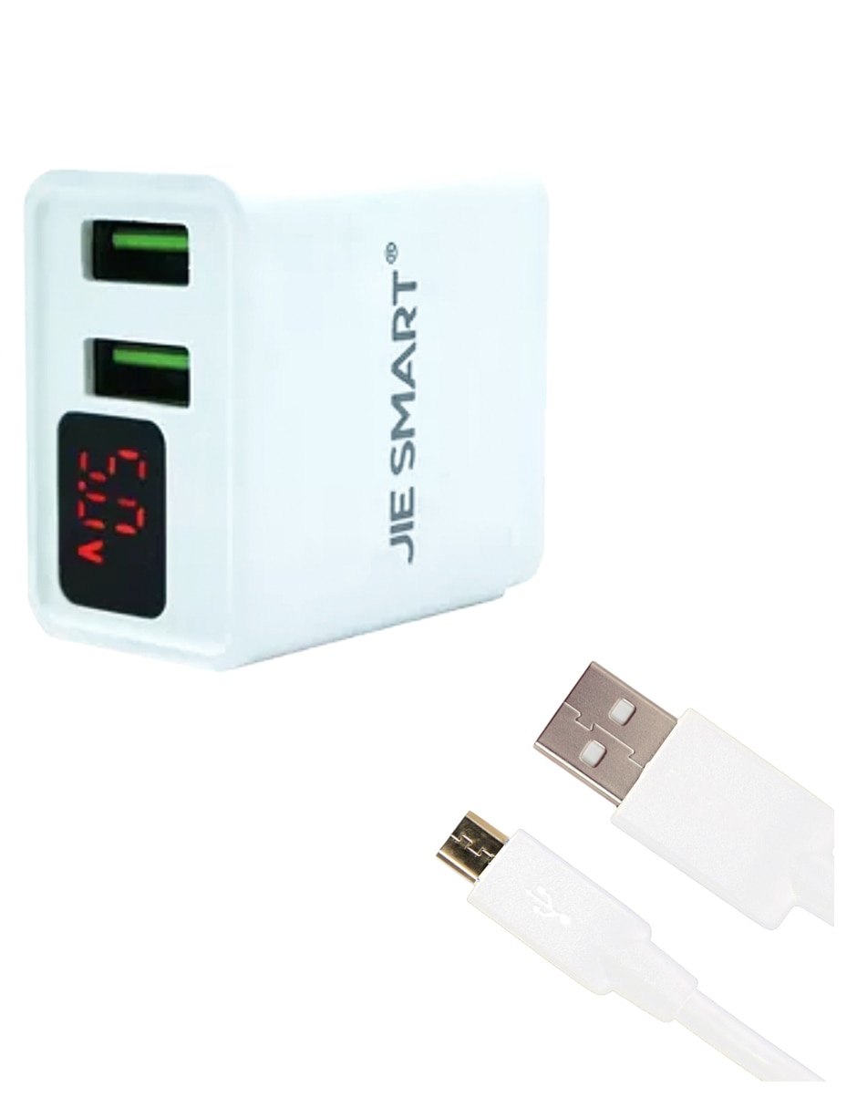 Cargador pared USB tipo A Cargador pared USB tipo A