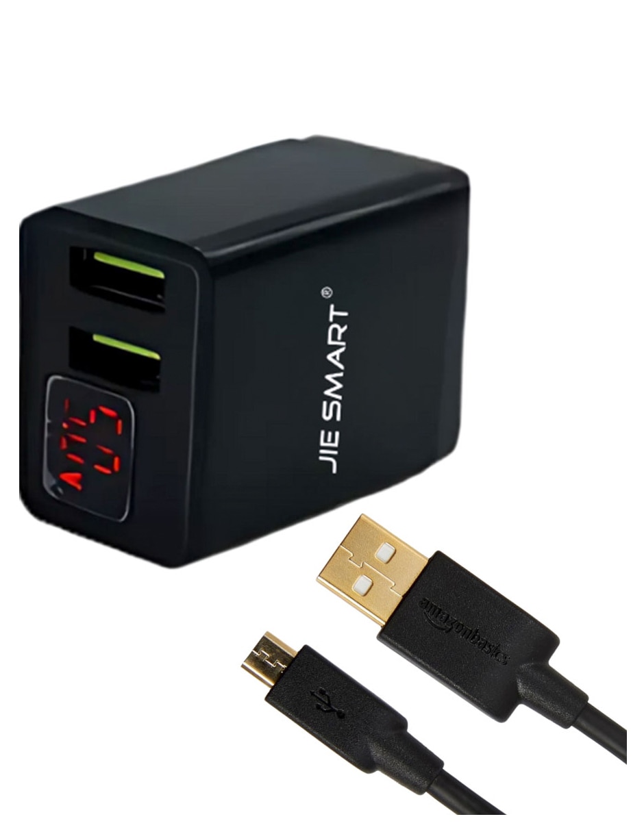 Cargador pared USB tipo A Cargador pared USB tipo A