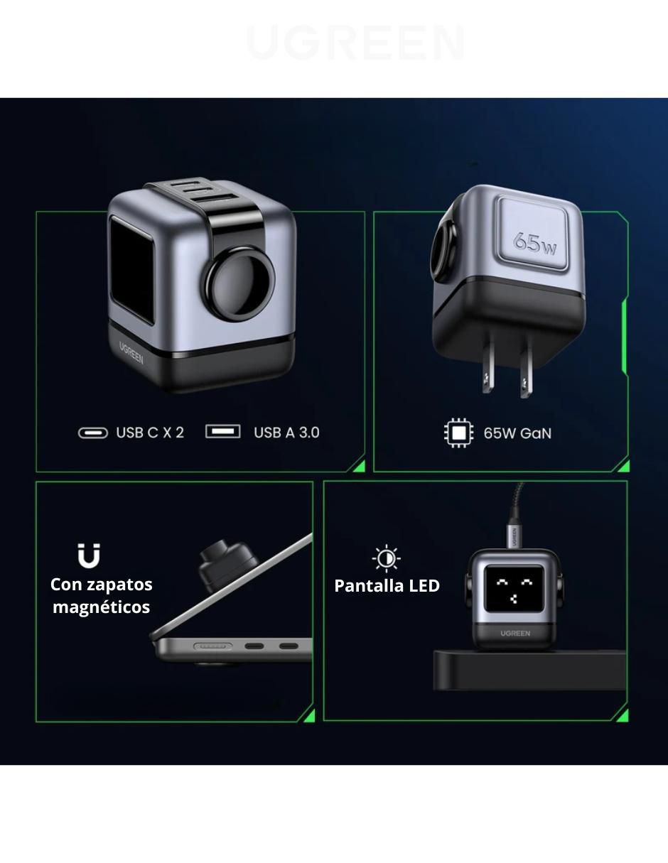 Cargador pared USB + USB tipo C 4
