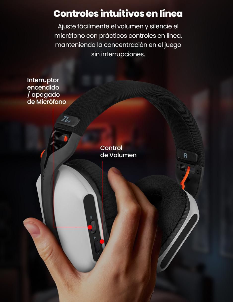 Audífonos gamer alámbricos Guh-G3Nw3-G1 Rgb 7.1 14