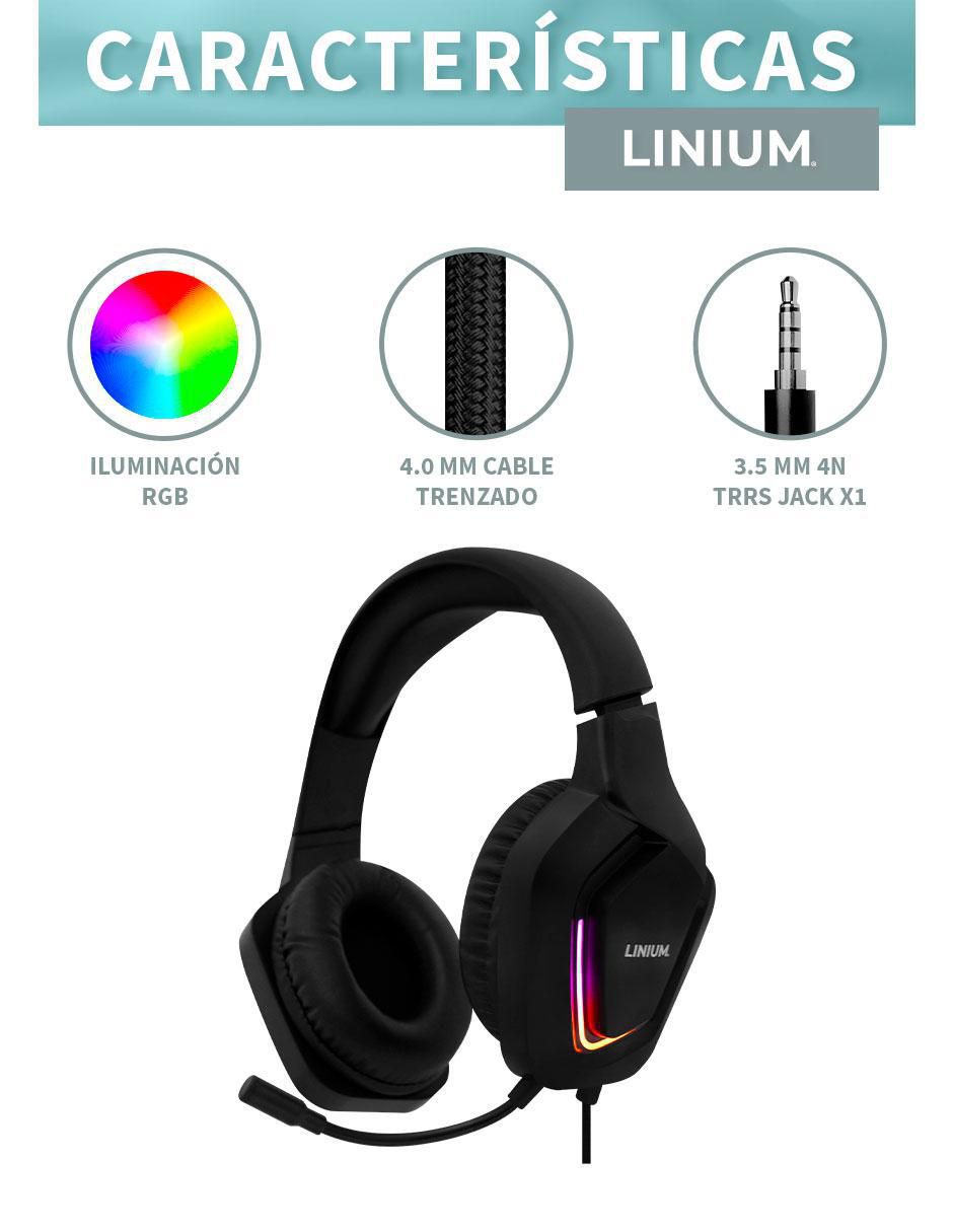 Audífonos gamer alámbricos