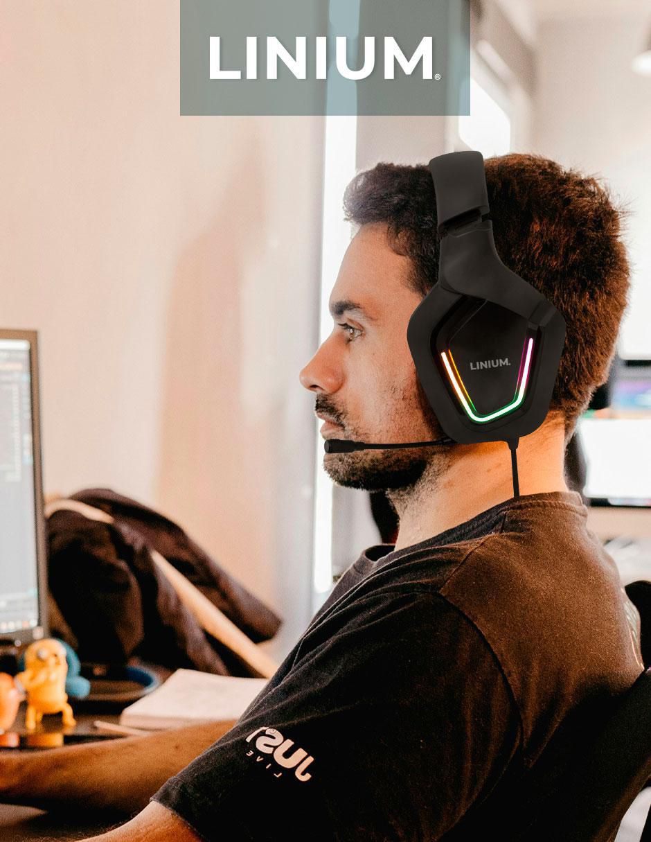 Audífonos gamer alámbricos