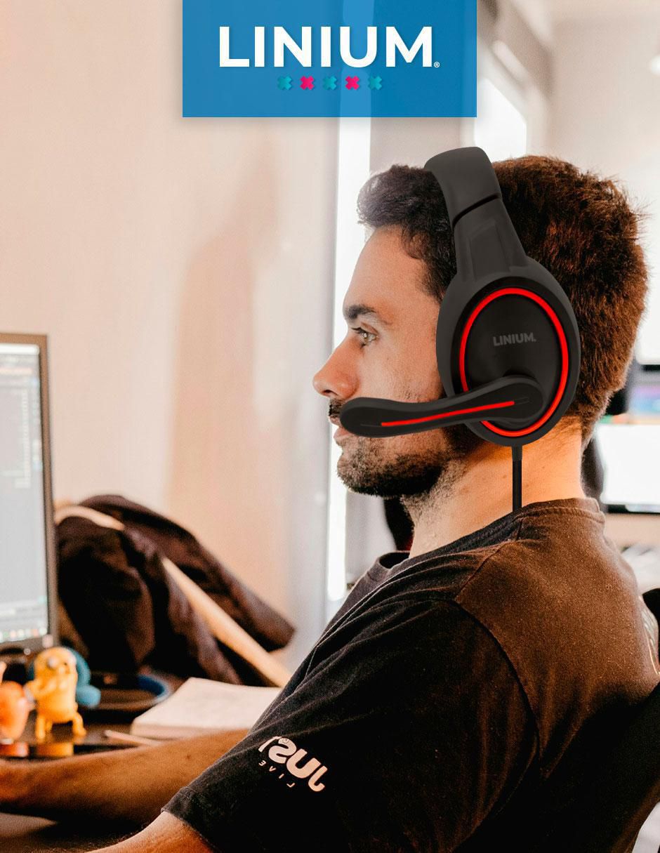 Audífonos gamer alámbricos Gamer