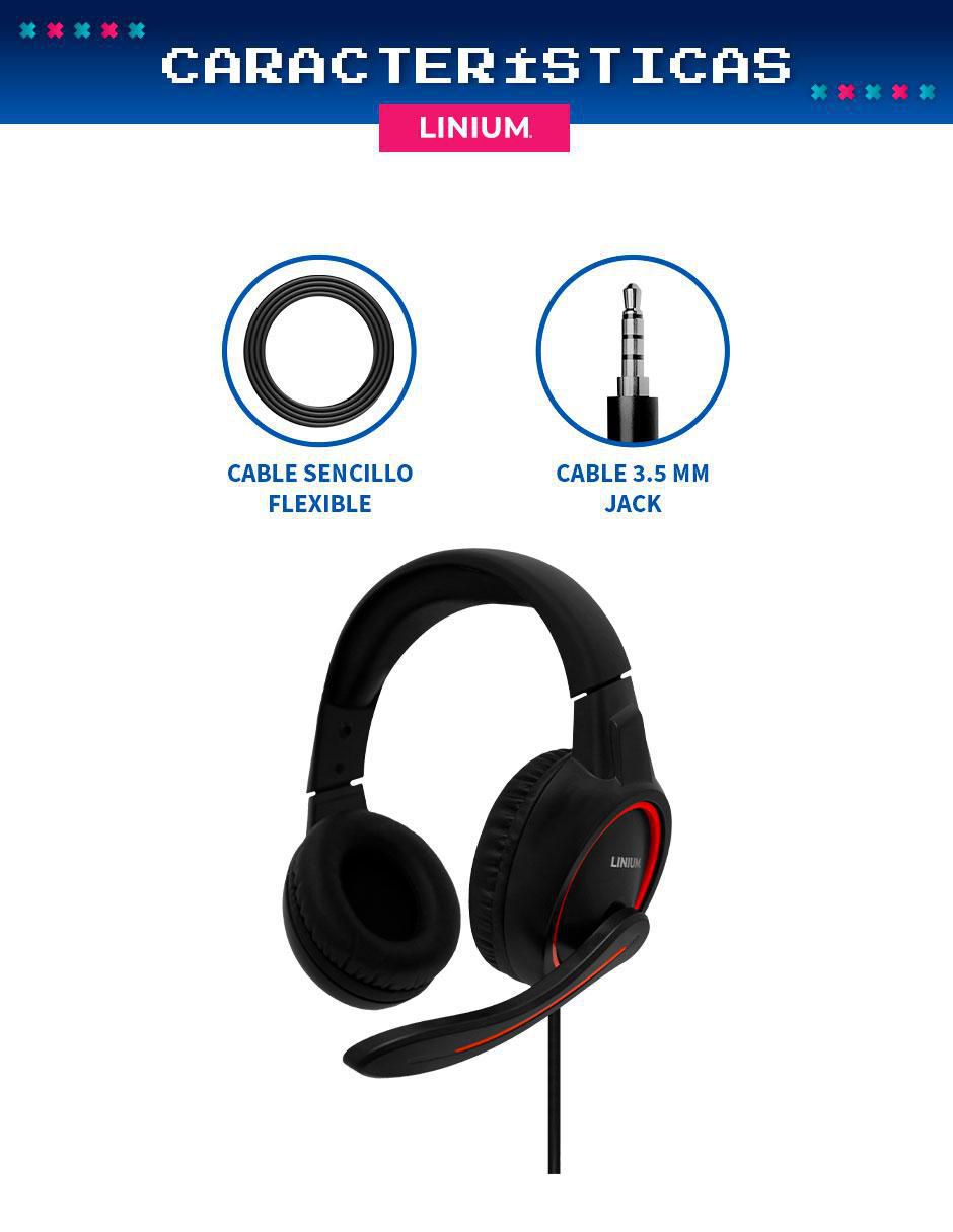 Audífonos gamer alámbricos Gamer