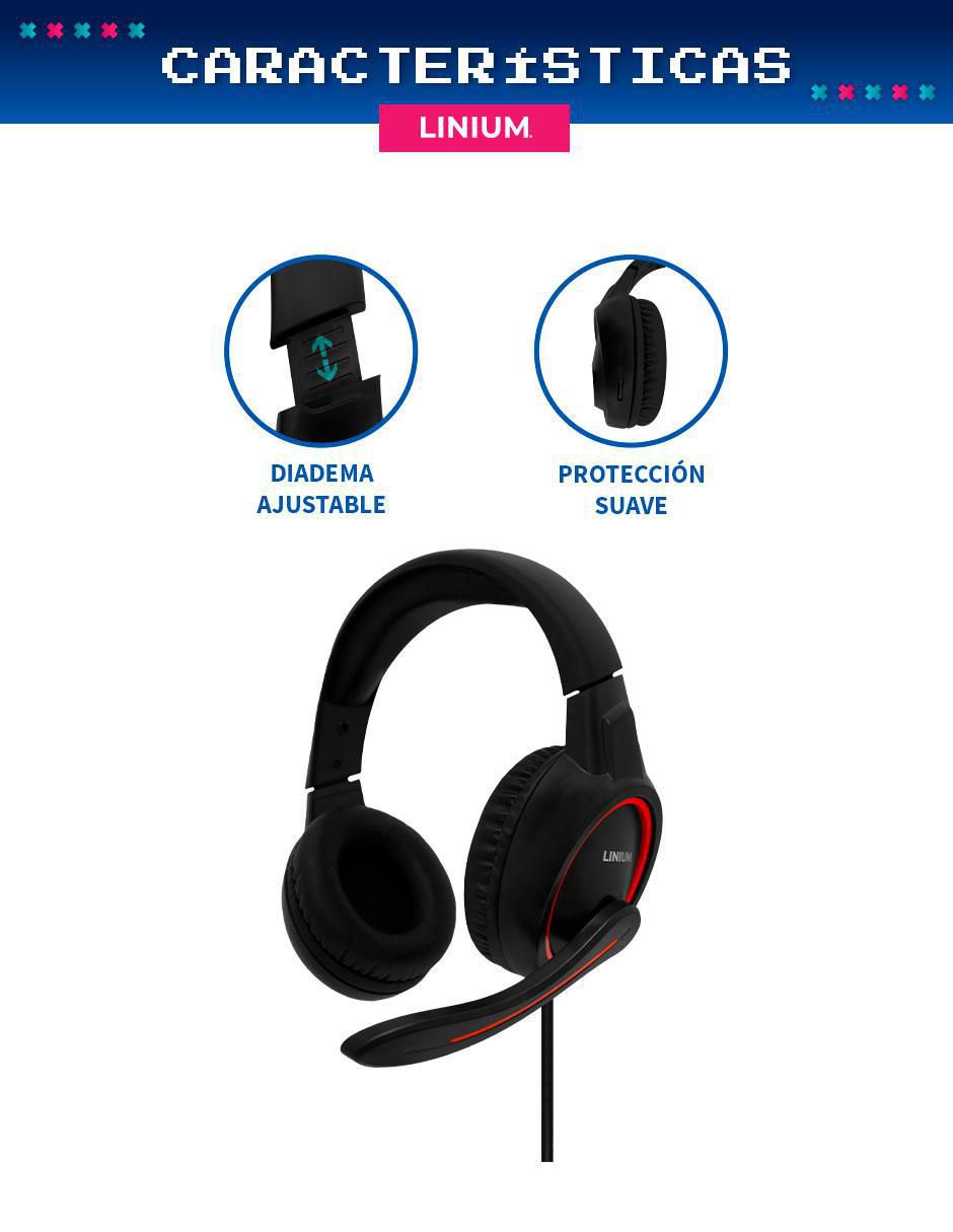 Audífonos gamer alámbricos Gamer 5