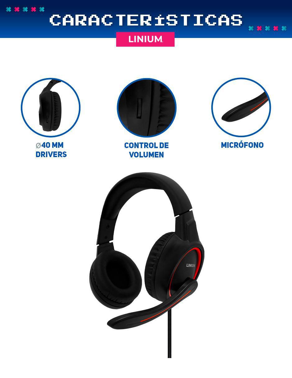 Audífonos gamer alámbricos Gamer 6