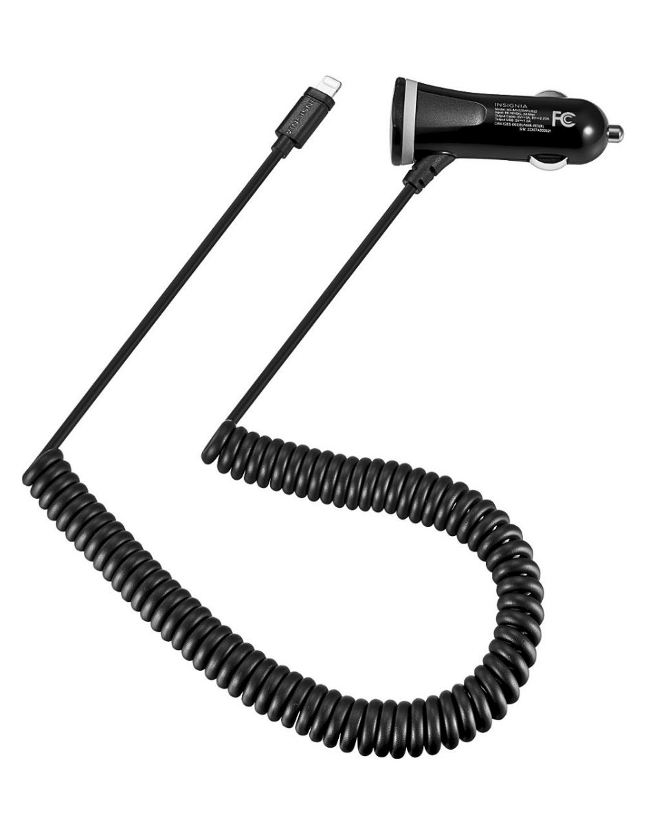 Cargador auto Lightning + USB