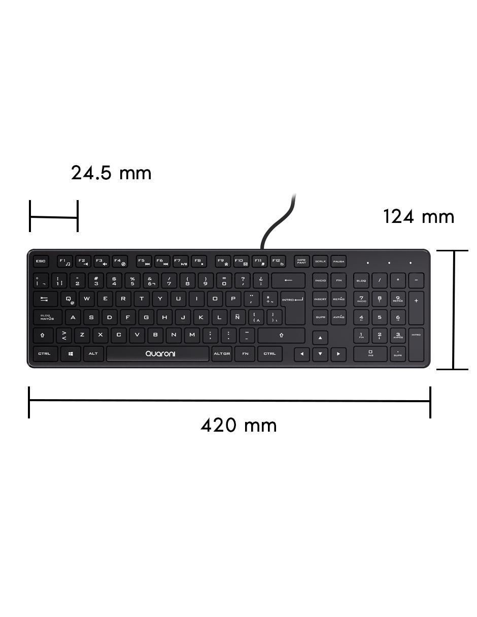 Mouse y teclado Quaroni KAQ01