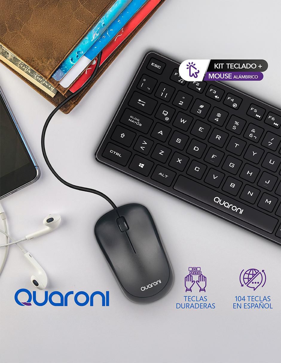 Mouse y teclado Quaroni KAQ01