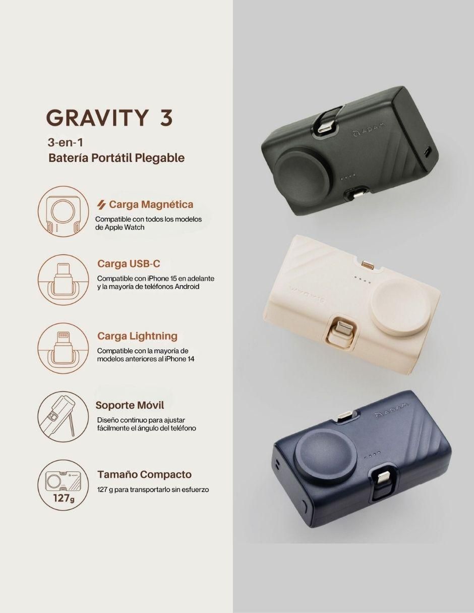 Batería portátil ADAM ELEMENTS 5000 mAh APBADGV3WH