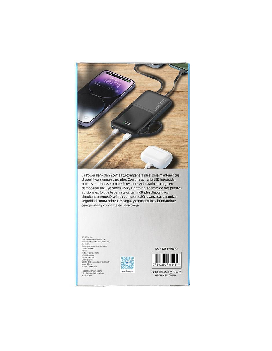 Batería portátil D-BUGG 10000 mAh