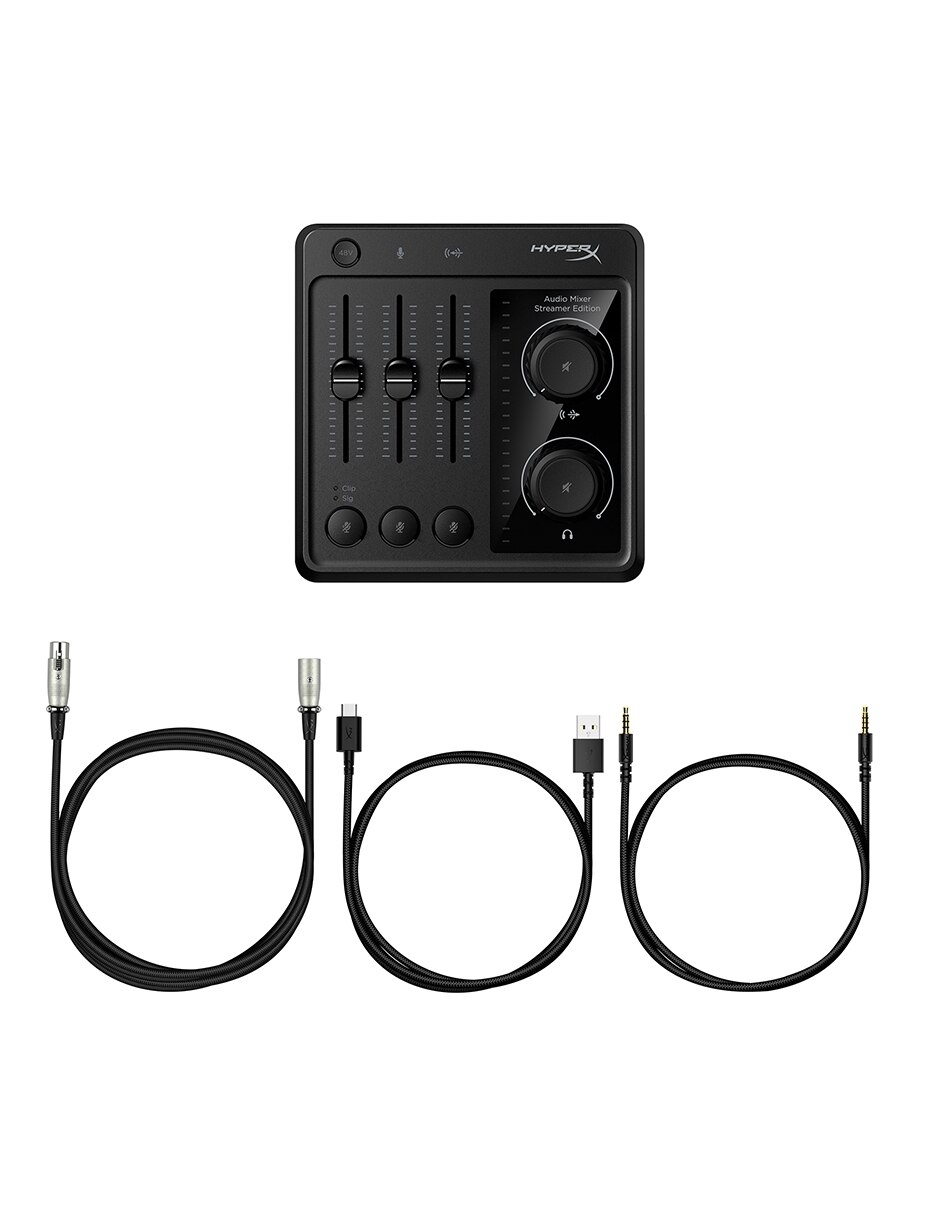 Micrófono gamer Hyperx Creator Audio Bundle alámbrica