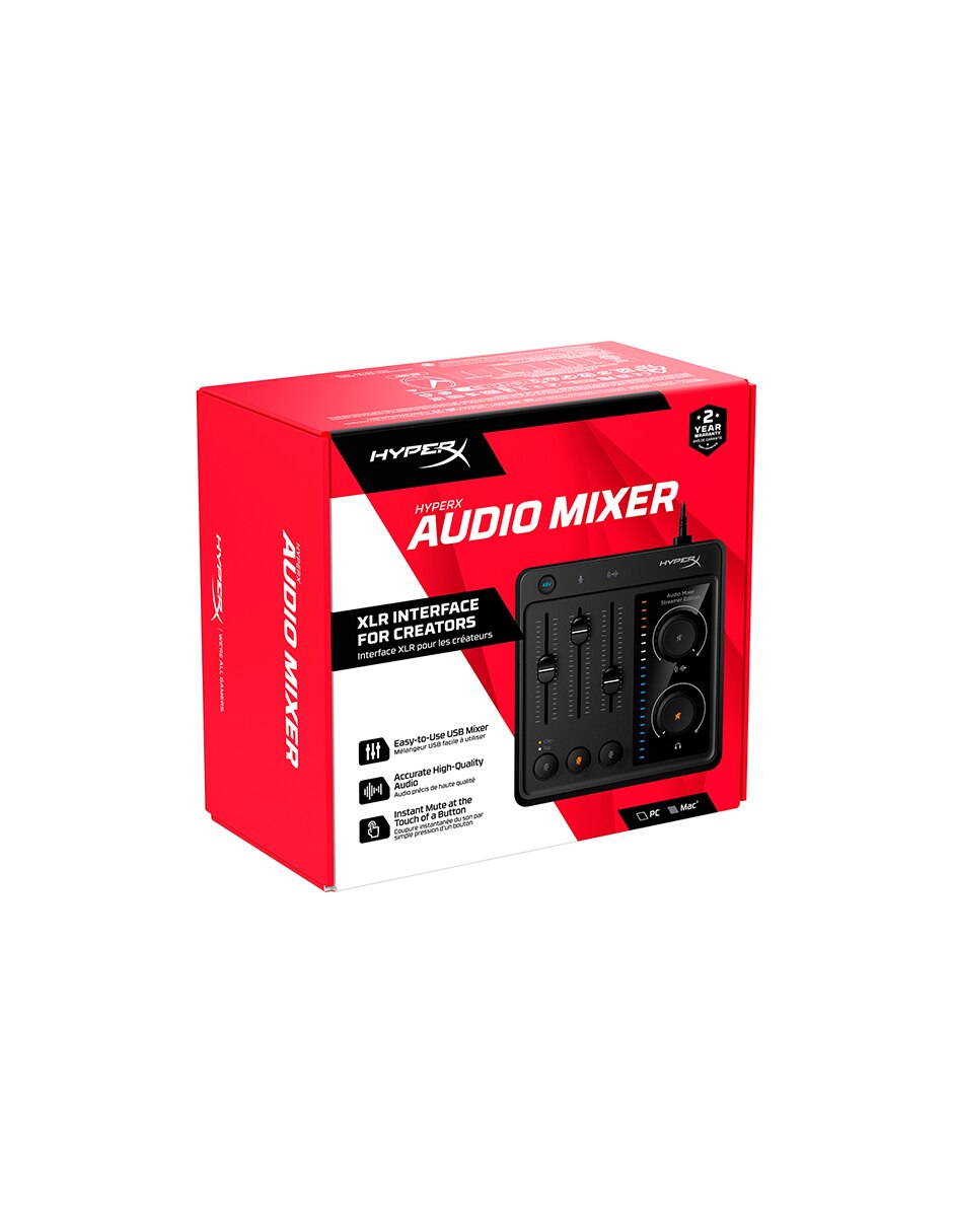 Micrófono gamer Hyperx Creator Audio Bundle alámbrica