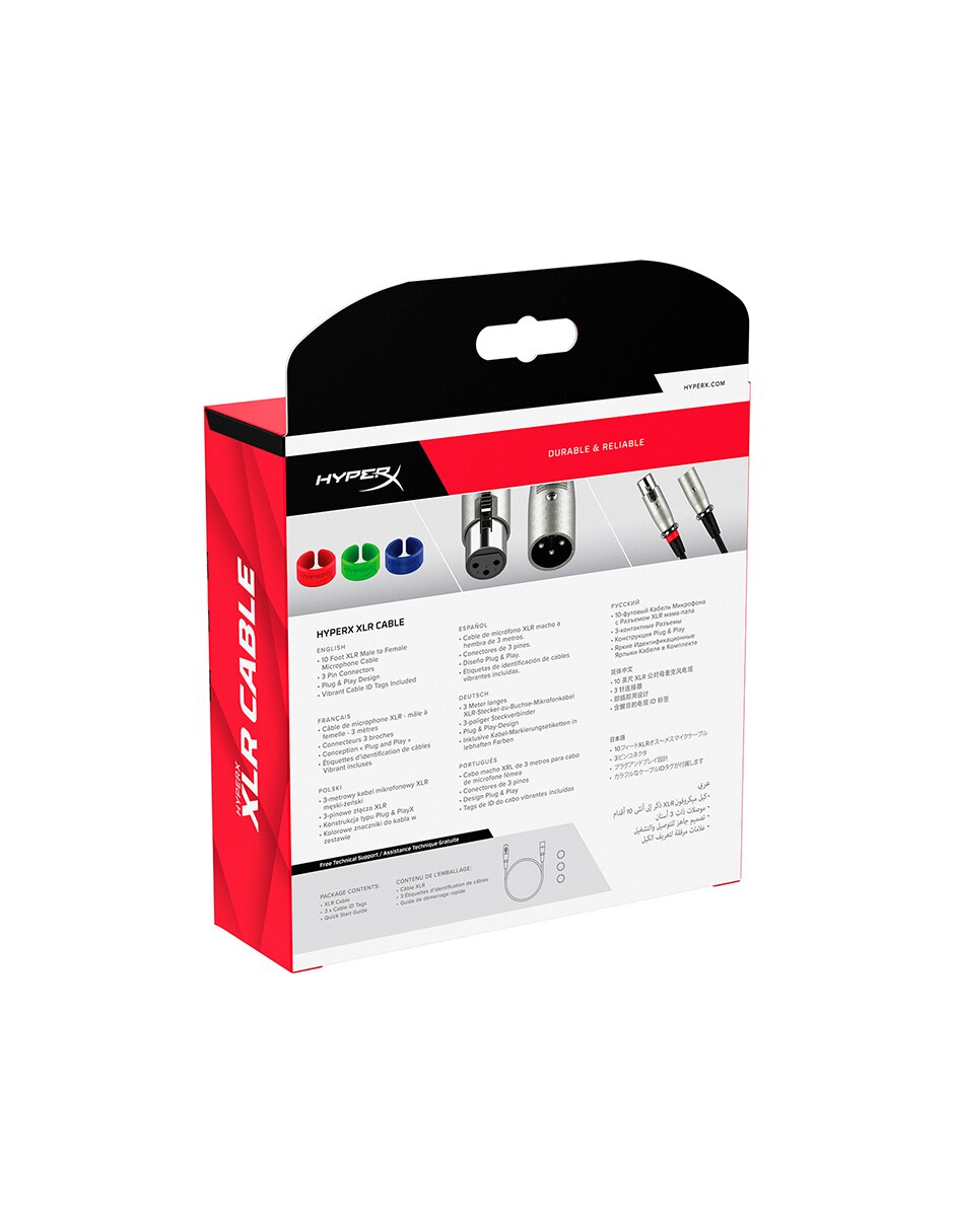 Micrófono gamer Hyperx Creator Audio Bundle alámbrica