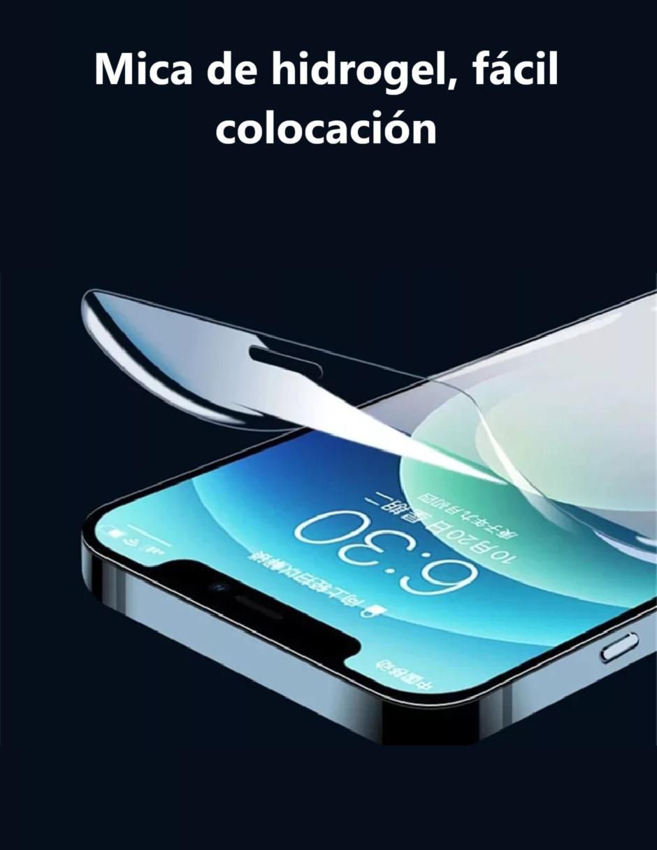 Mica para celular iPhone 15 Pro de hidrogel 3