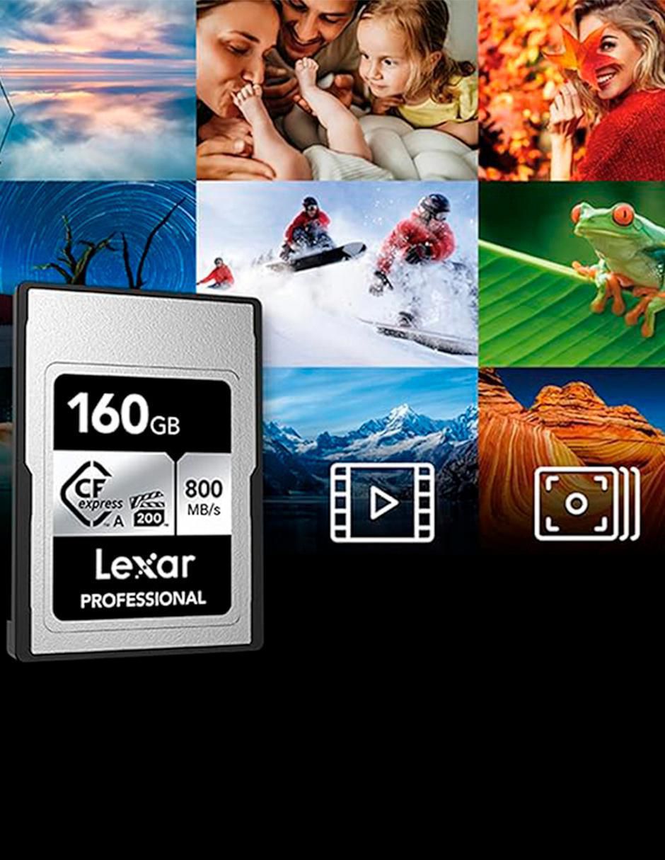 Memoria Cfexpress capacidad 160 GB
