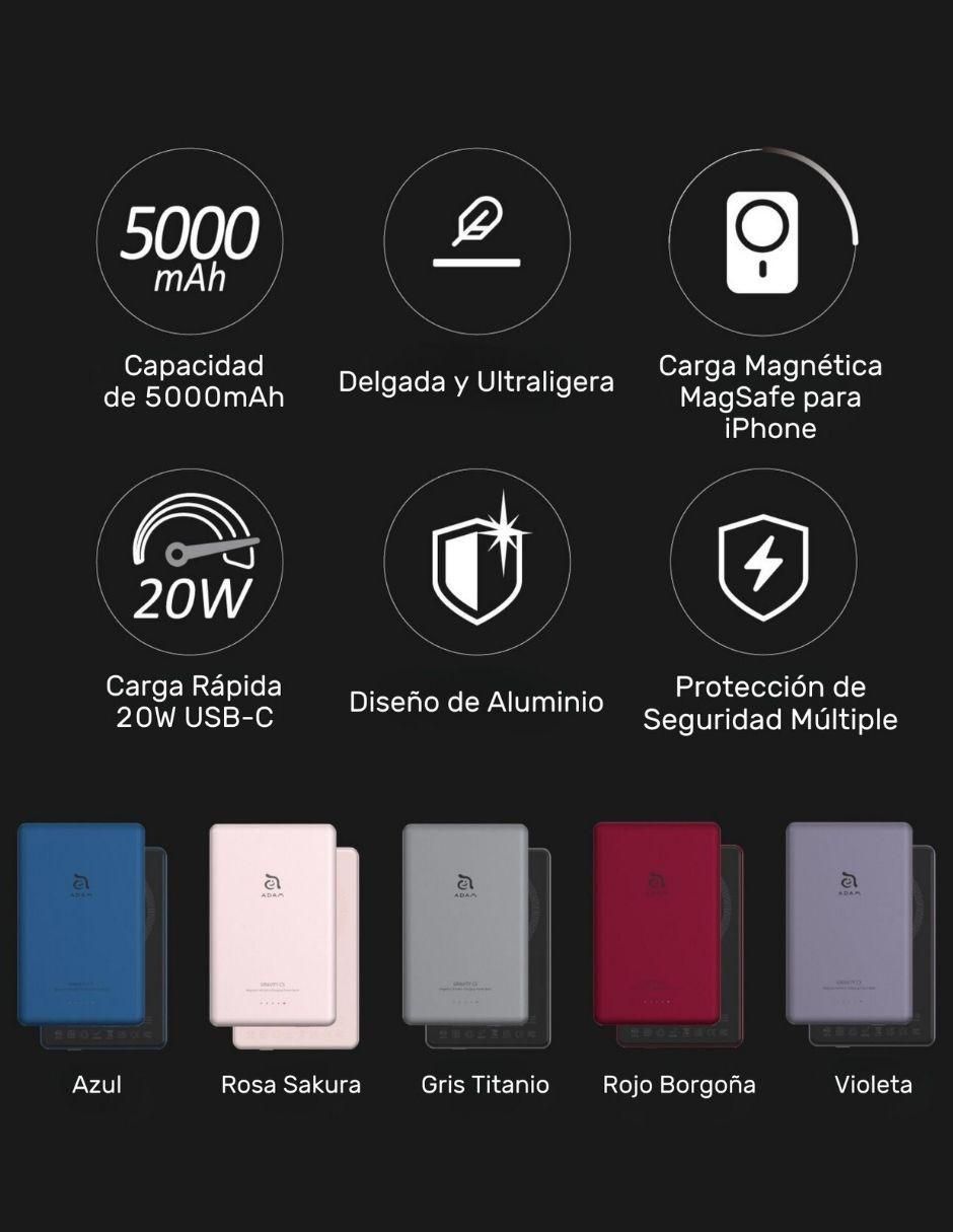 Batería portátil 5000 mAh APBADGVC5PK