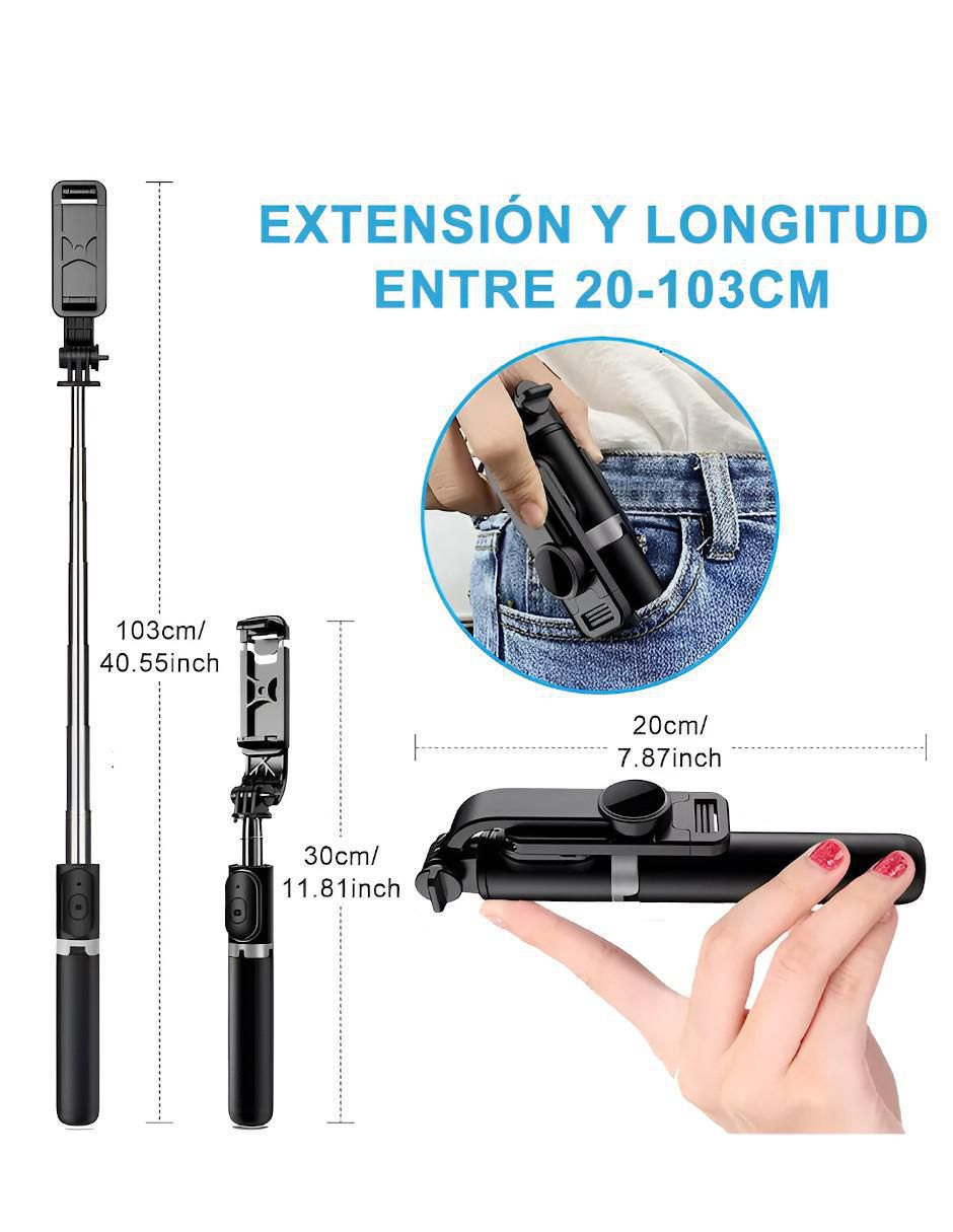 Selfie stick Xtllar604 con control remoto 4